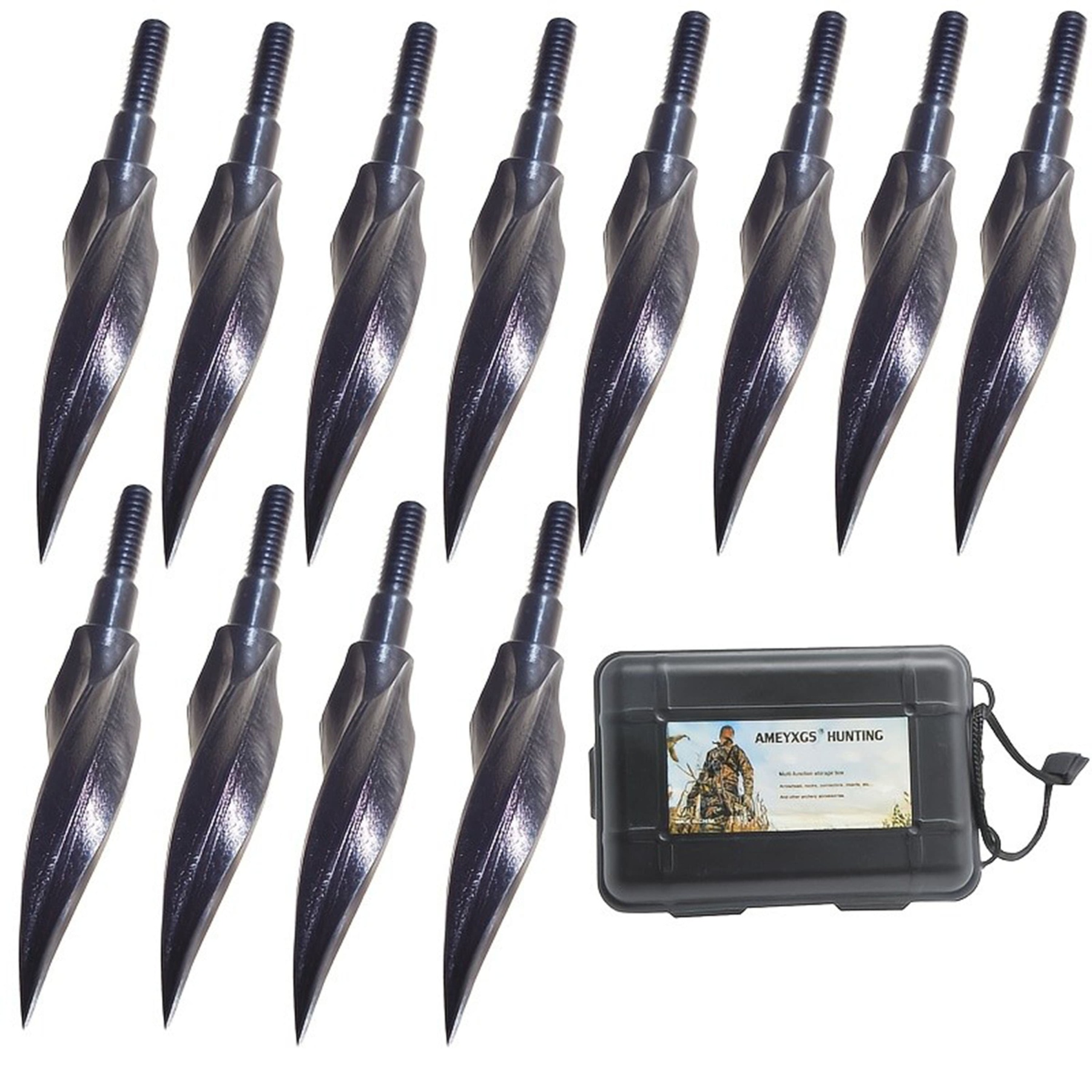 12x 150g Hunting Broadheads Archery Hunting Arrowhead Box Tradition