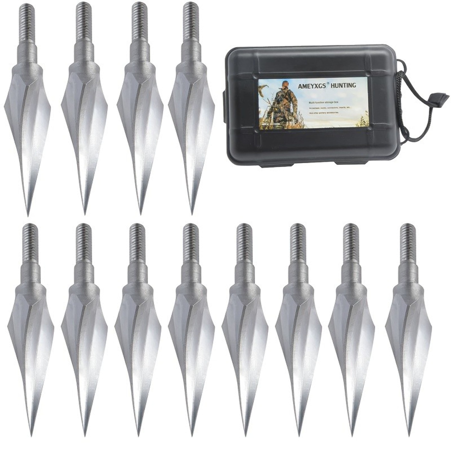 12x 150g Hunting Broadheads Archery Hunting Arrowhead Box Tradition