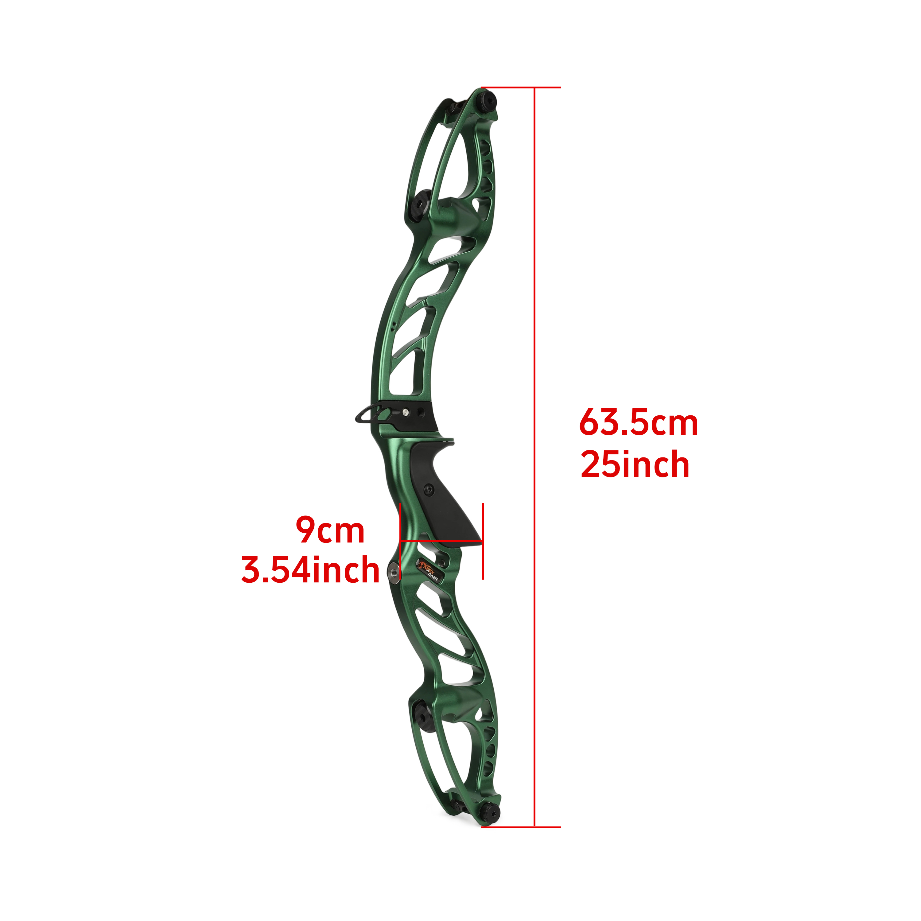 Competition Recurve Bow Riser Professional 25" F Interface CNC