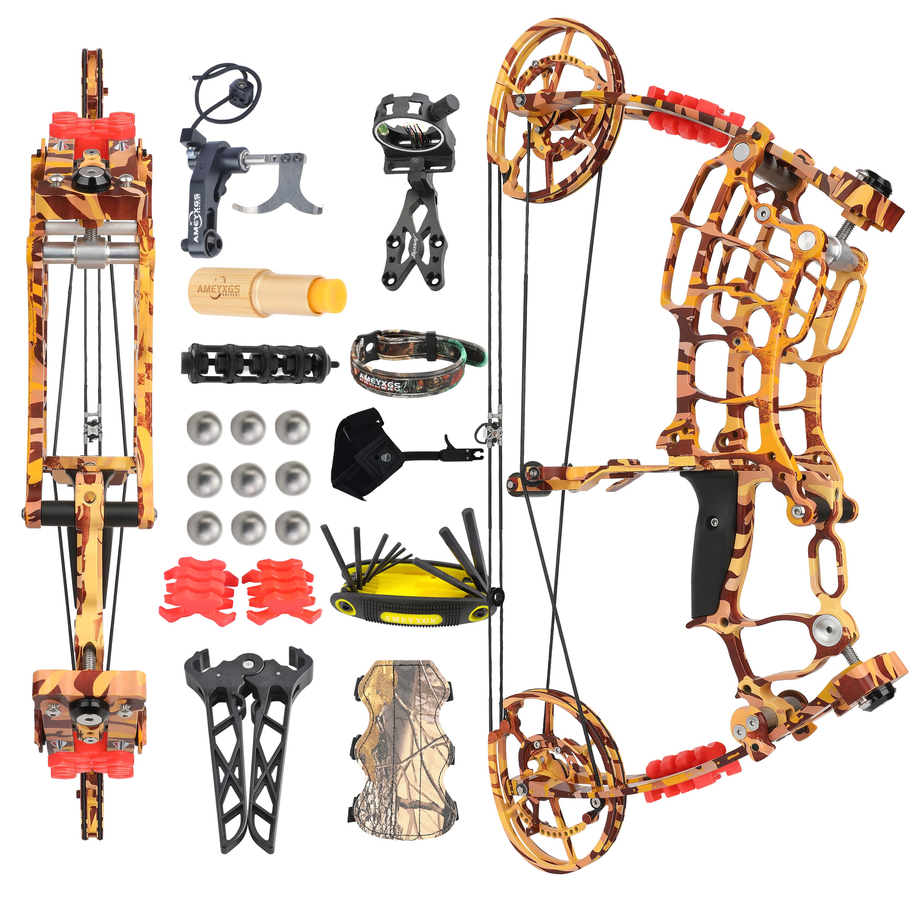 VILLAIN Dual-Purpose Compound Bow 30-70lbs, 420FPS Steel Ball Velocity