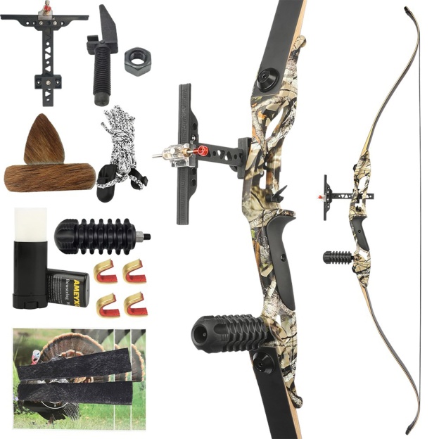 Junxing F179 Takedown Hunting Recurve Bow Arrows Set 56"