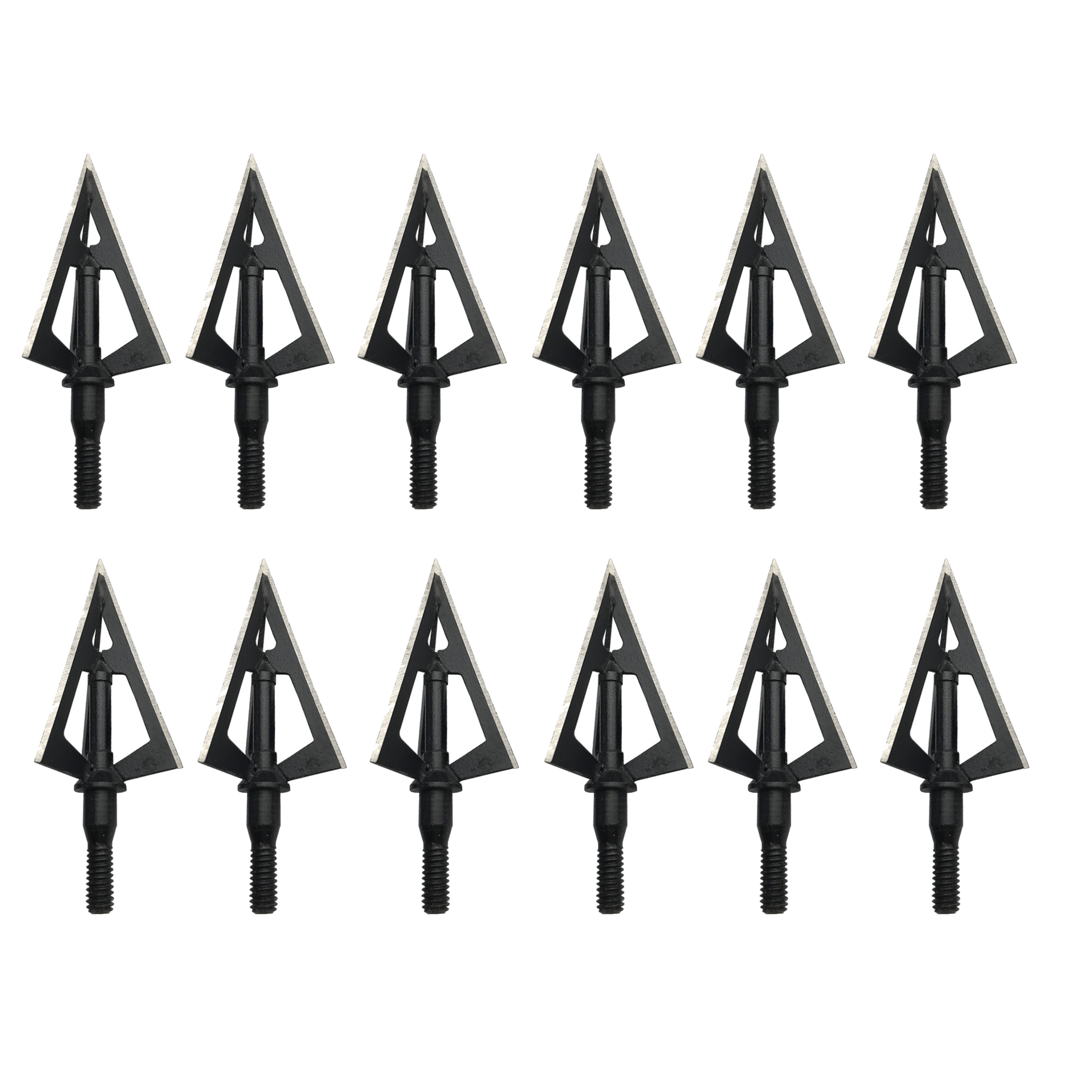 Archery 3-Blade Hunting Broadheads 100 Grain Fixed Blade Arrow Tips