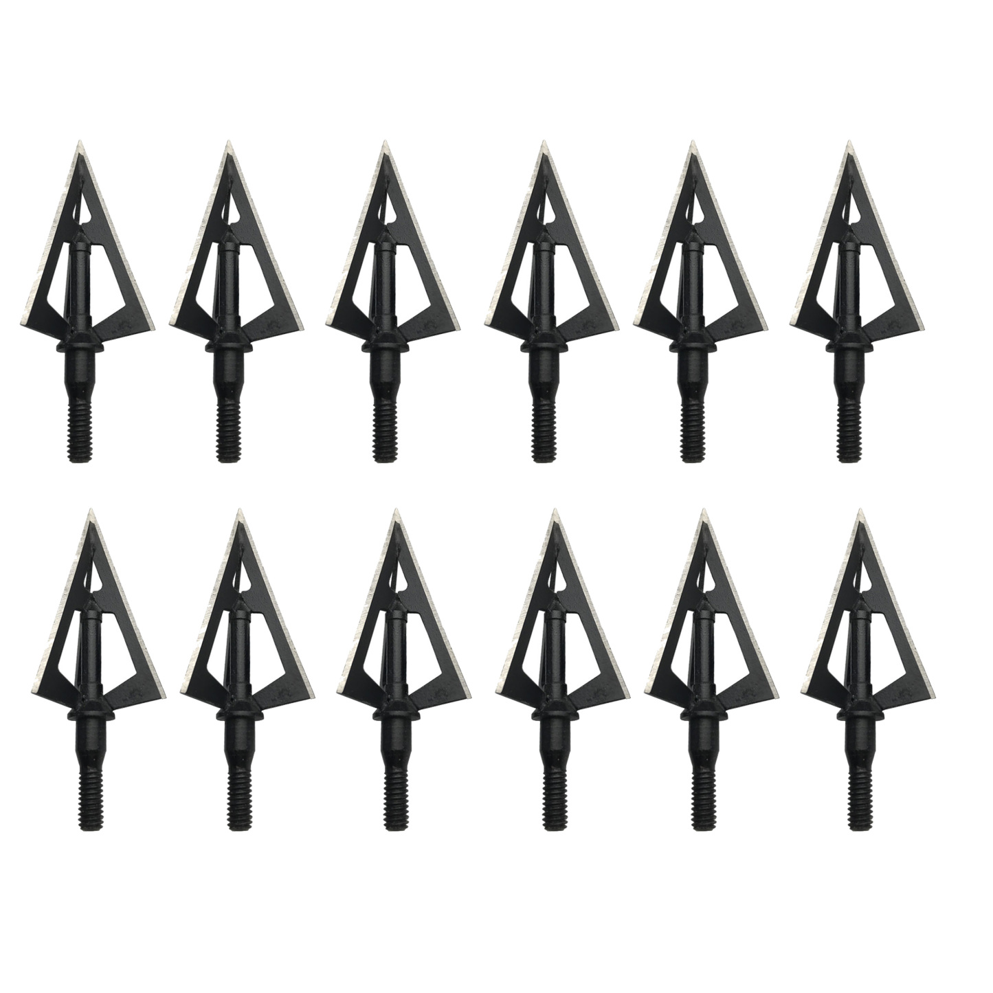 Archery 3-Blade Hunting Broadheads 100 Grain Fixed Blade Arrow Tips