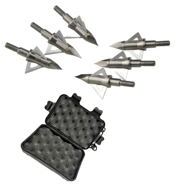 100 Grain Hunting Broadheads Precision Stainless Steel Arrow Tips