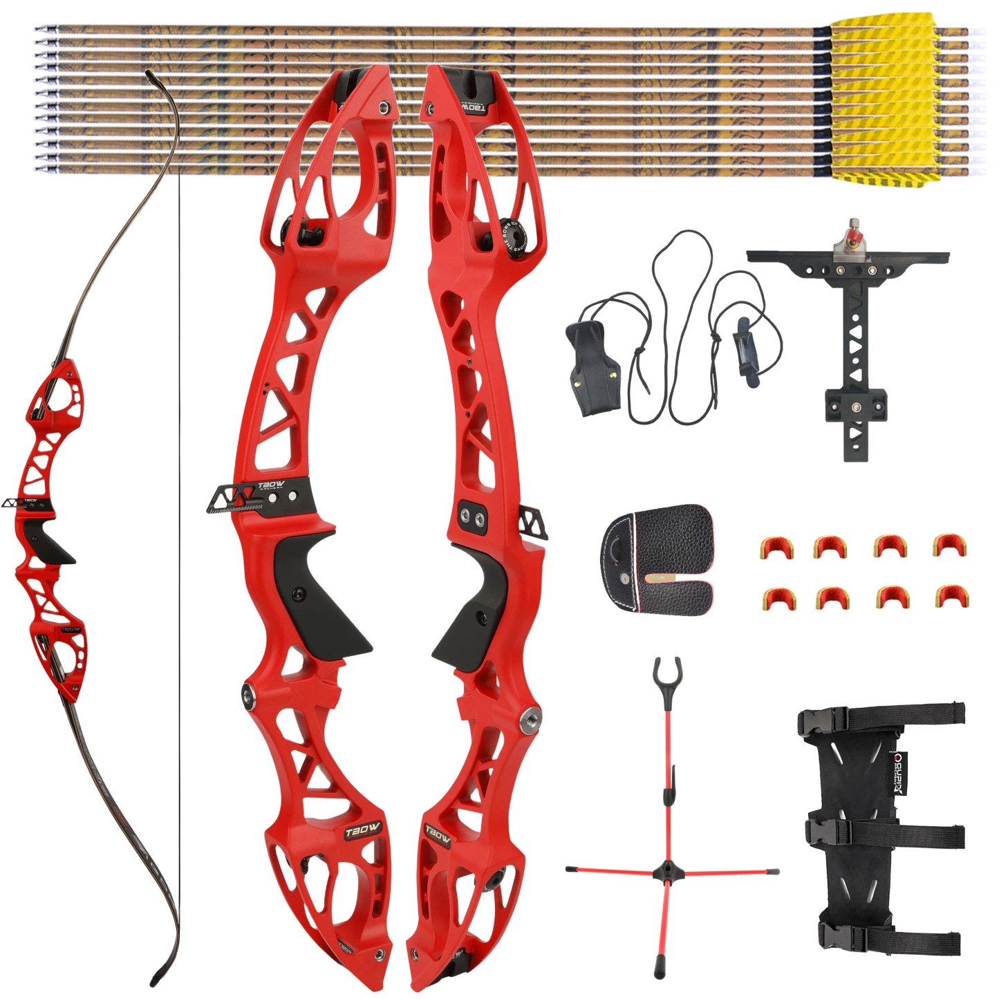 Junxing H8 68" Recurve Bow F Interface Olympic Target Bow Kit 20-40lbs