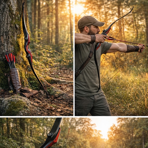 WOLFMAN Archery Recurve Bow 20-50lbs Target Shooting