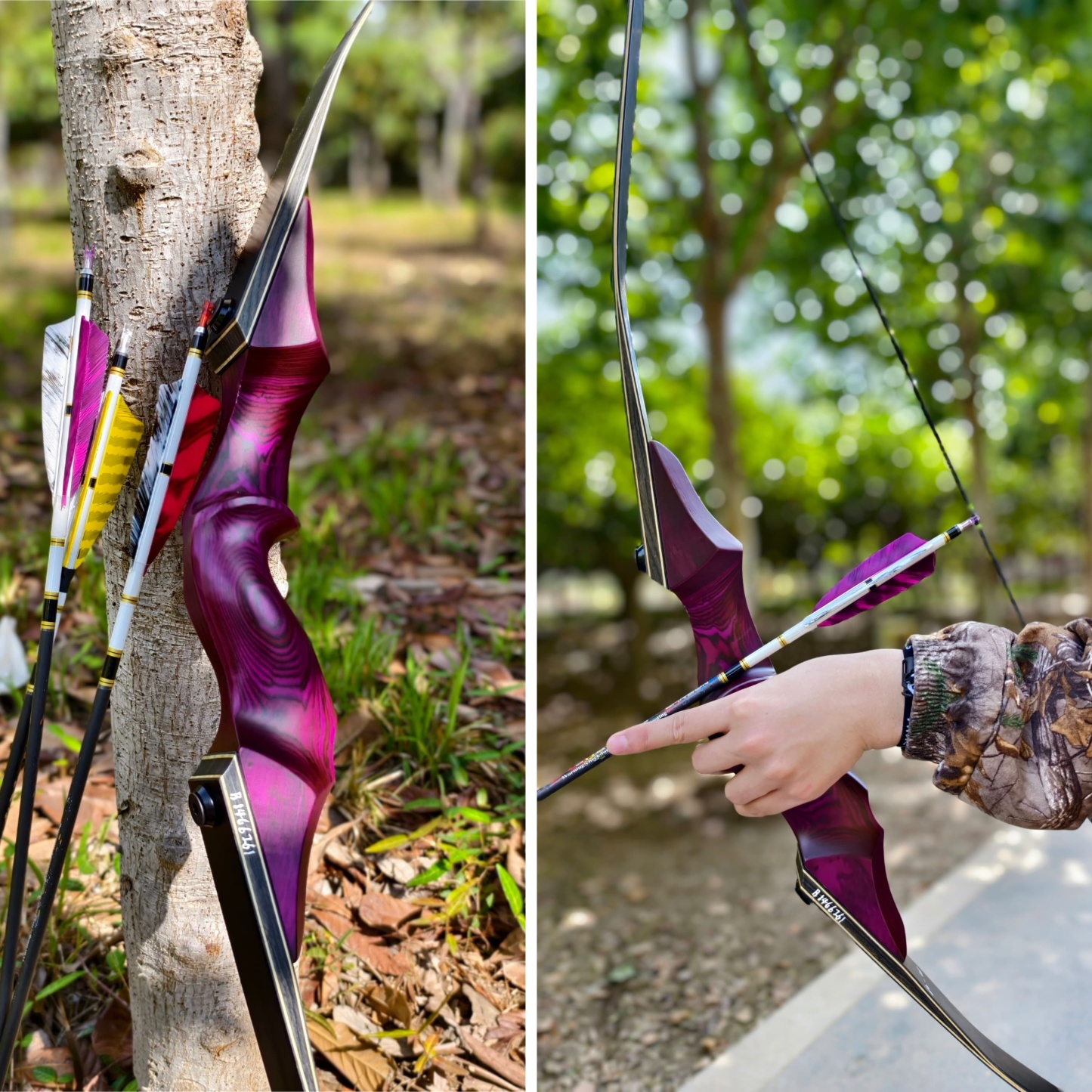 Archery 20-60lbs Takedown Recurve Bow 60" RH Hunting Target