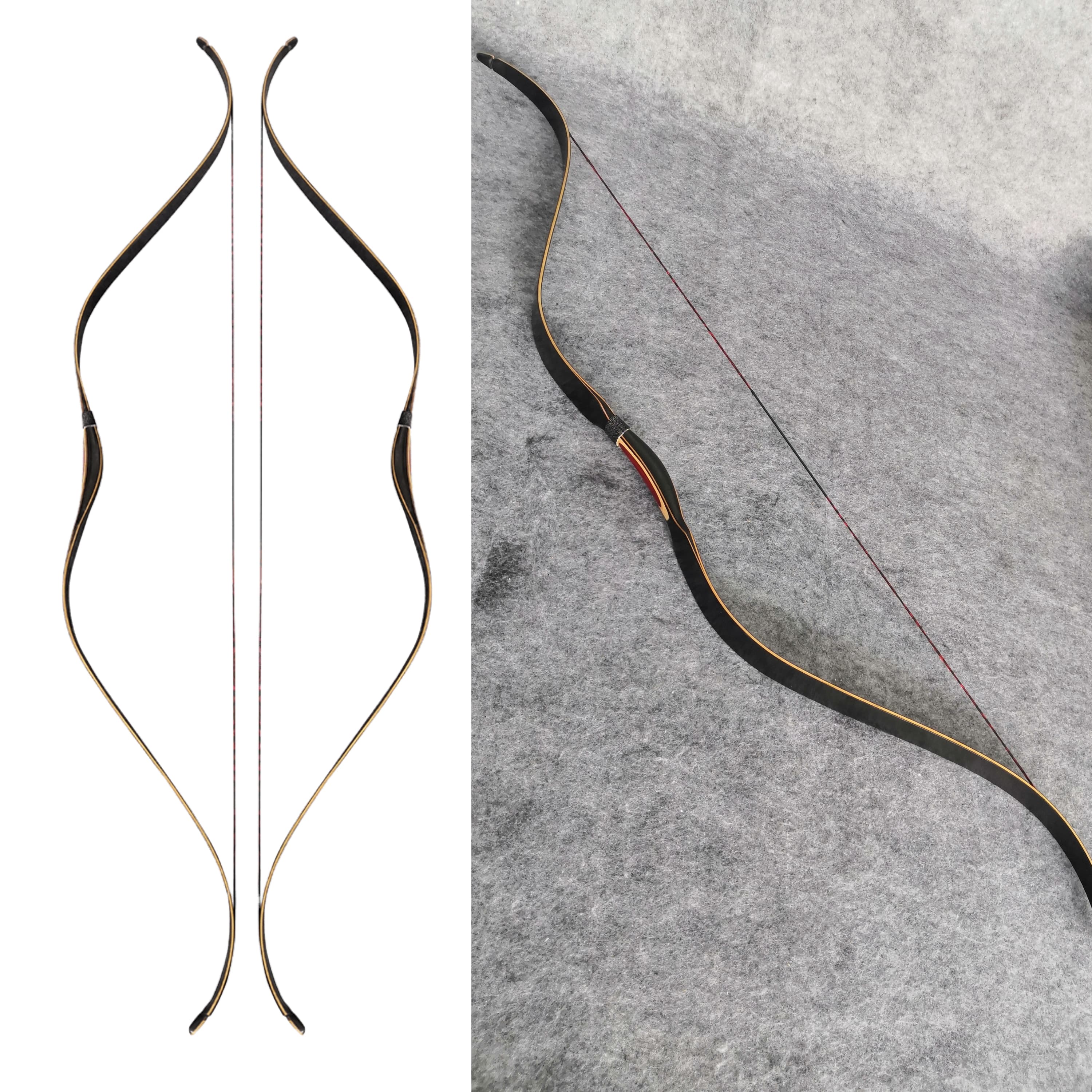 20-35lbs Archery Longbow Hunting Traditional Bow RH LH