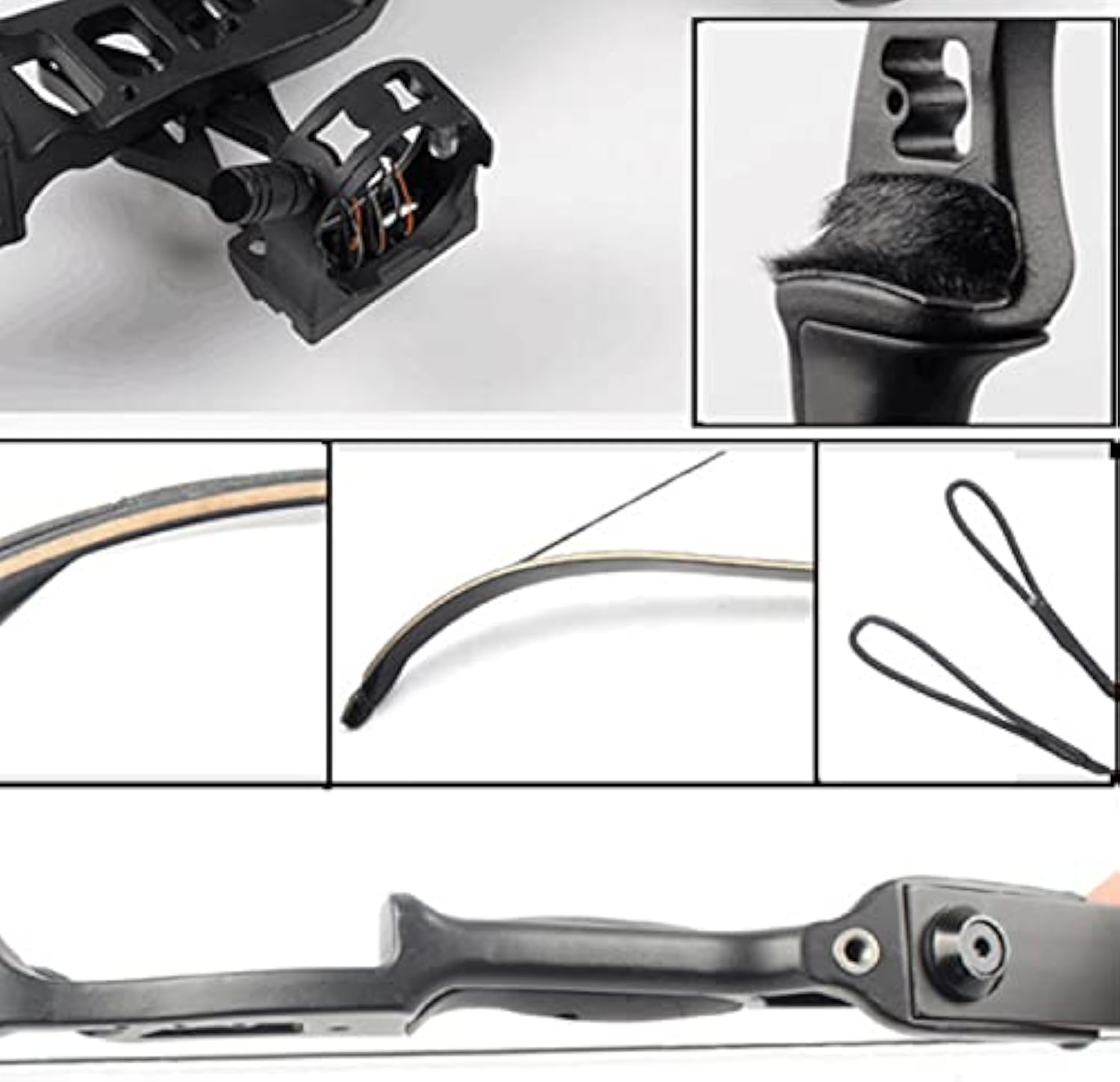 Junxing Archery F177 Hunting Recurve Bow 54" 30-50lbs Metal Riser RH