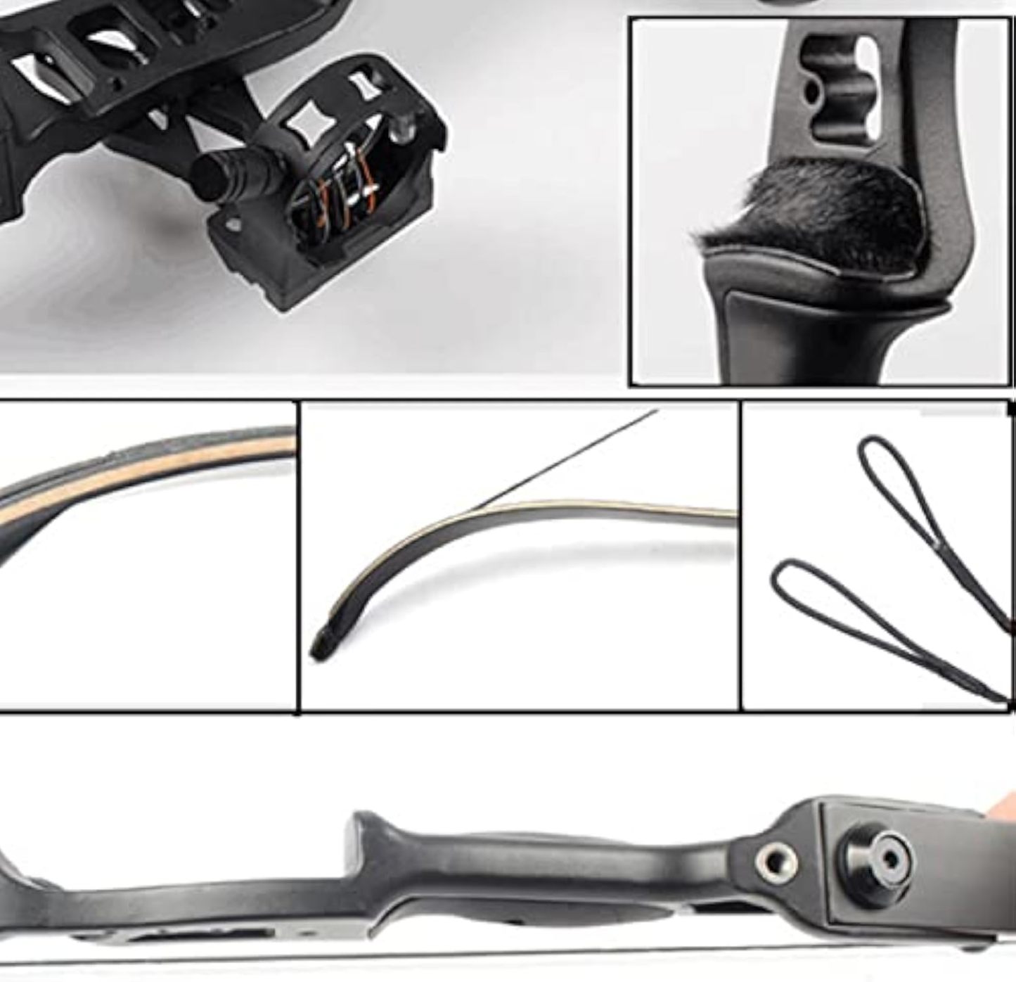 Junxing Archery F177 Hunting Recurve Bow 54" 30-50lbs Metal Riser RH