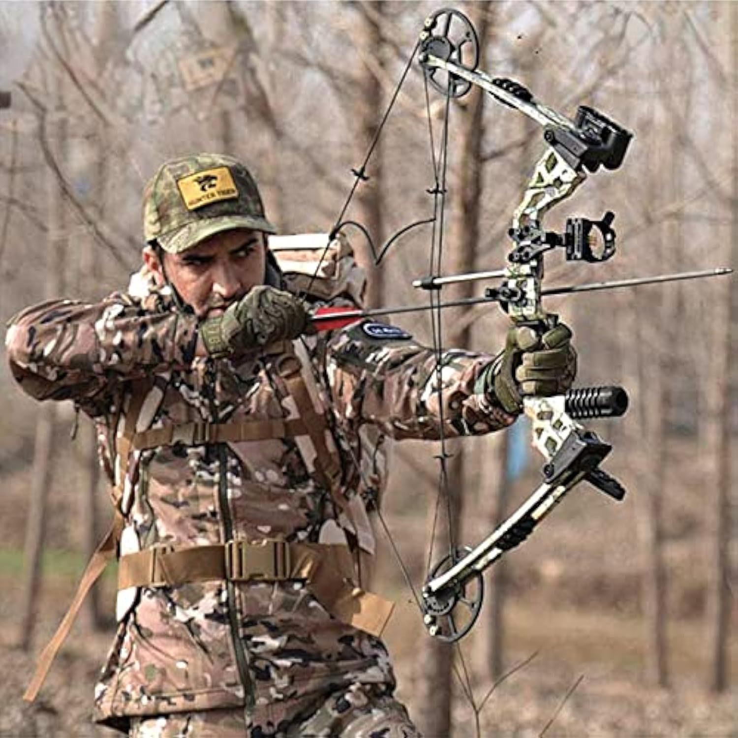 JUNXING M120 Compound Bow Fishing Bow Kit LH/RH Beginner Adult Hunting