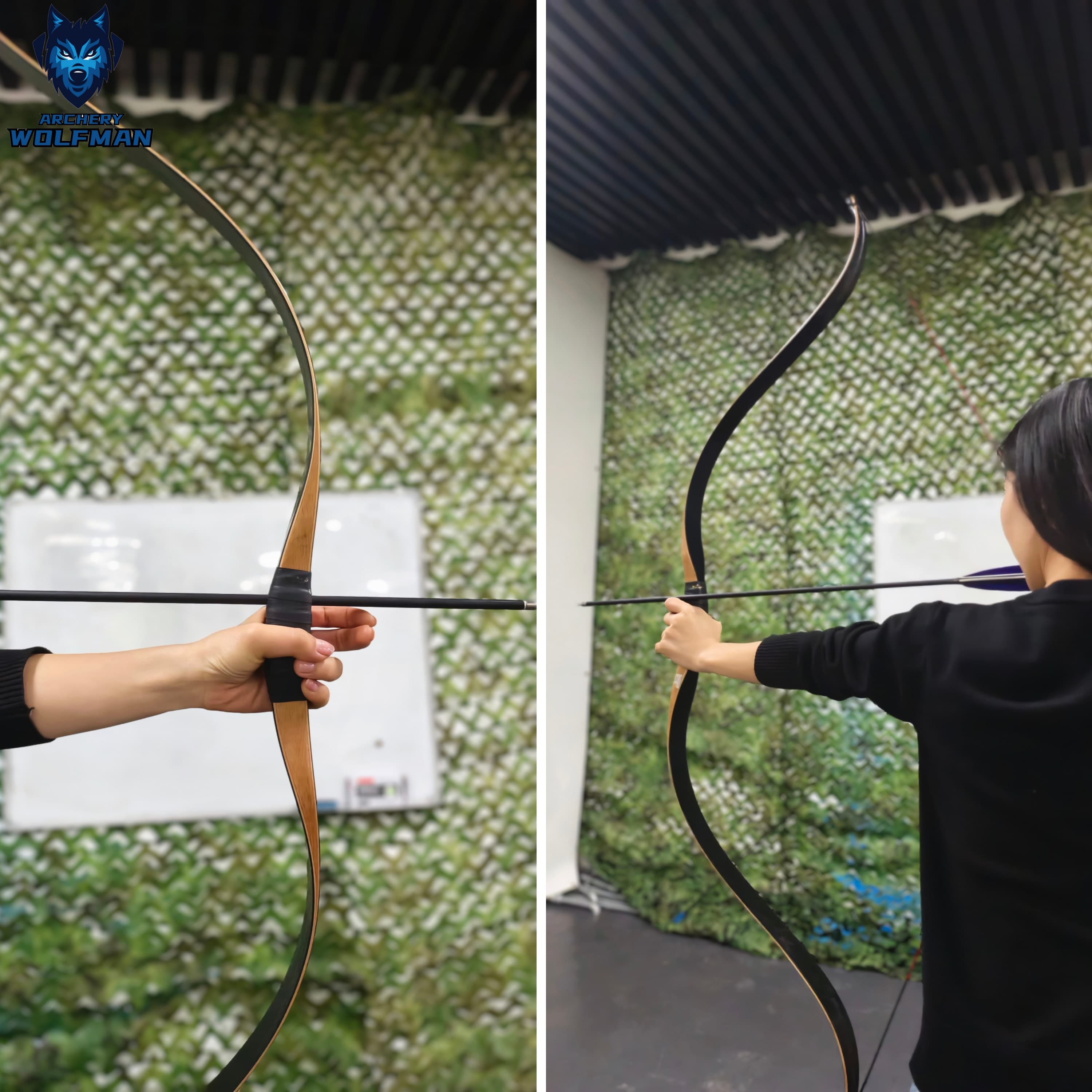 Archery Recurve Longbow 15-50lbs Traditional Mongolia Horse Bow