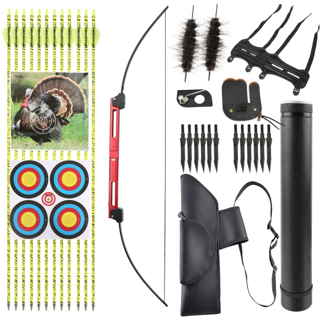 58" Folding Bow  35lbs Recurve Bow RH/LH Archery Hunting Outdoor 