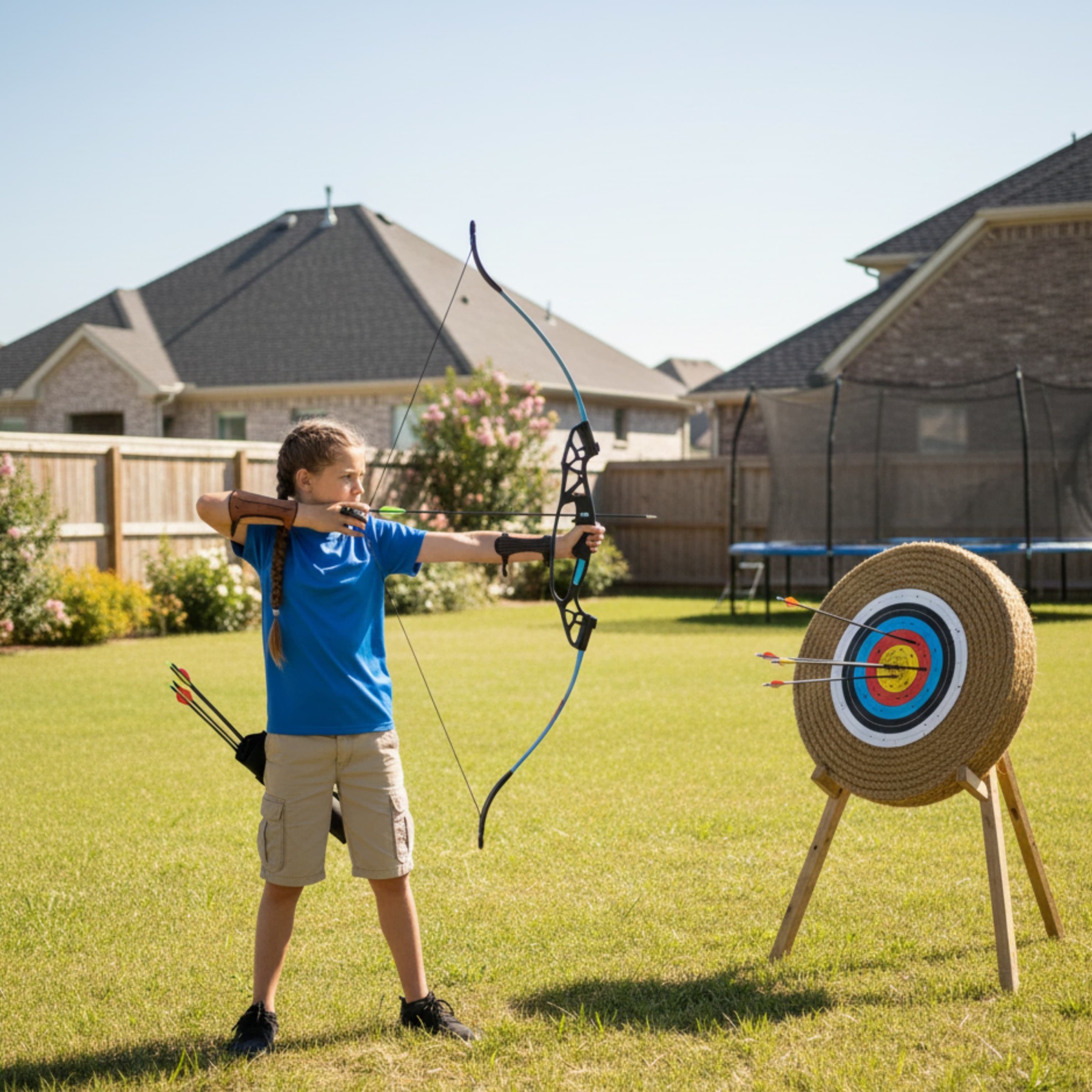 Kids Light weight Compound Bow set Outdoor Archery Gear