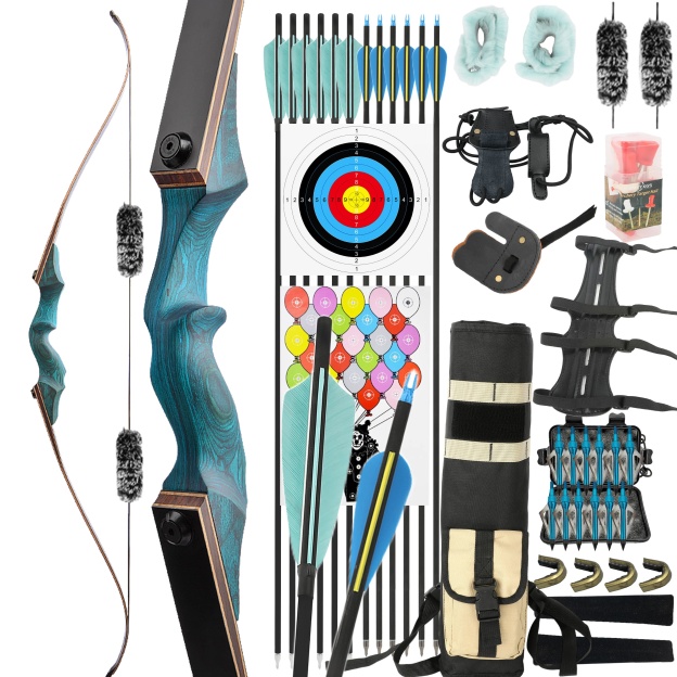Black Hunter Archery Hunting Bow Kit 20-60lbs LH RH