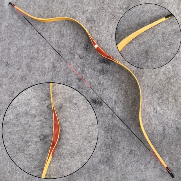 L/RH Hunting Traditional Bow 15-50lbs Archery Longbow