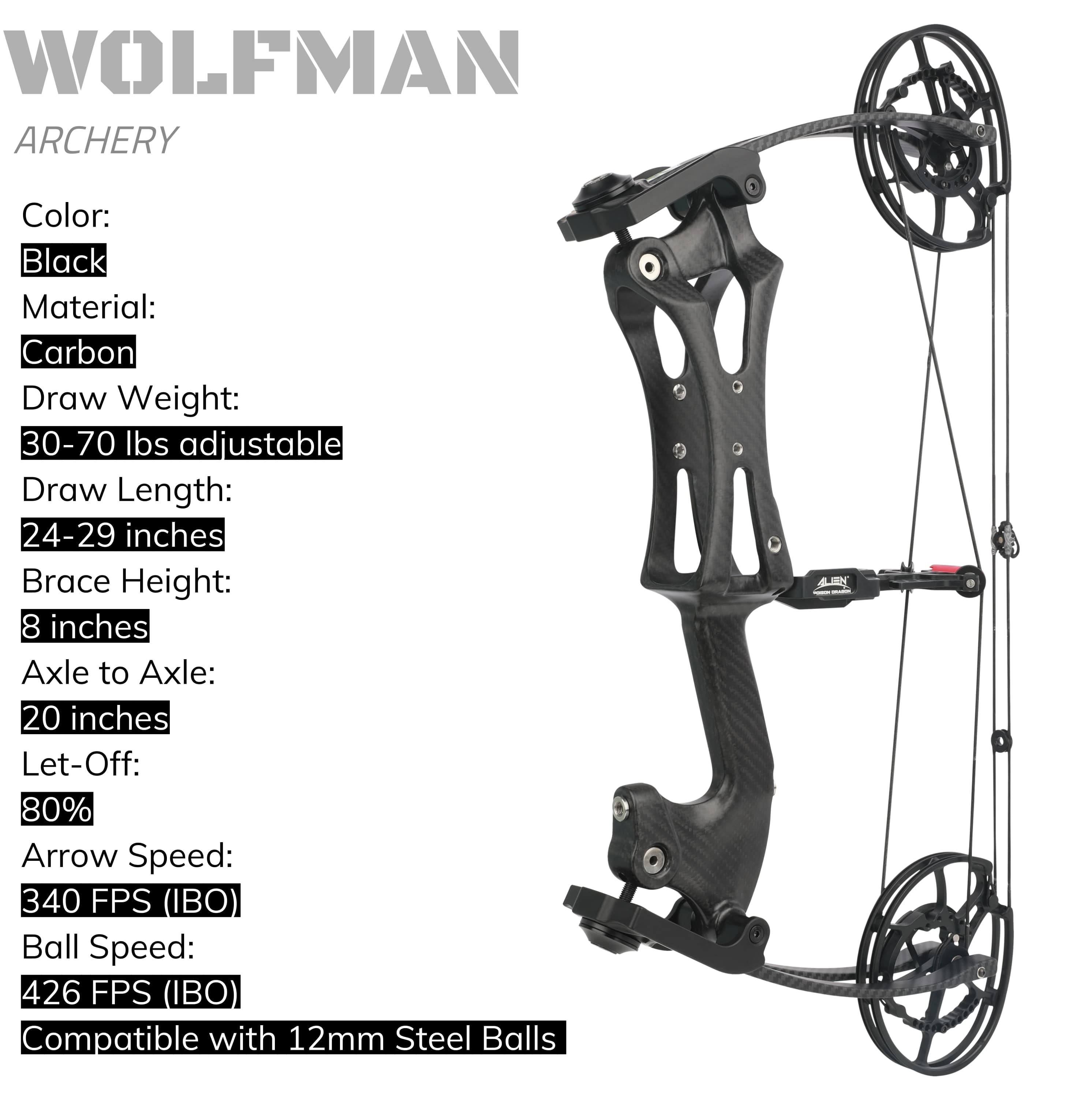 Ultimate Hunting System with 340FPS Carbon Bow