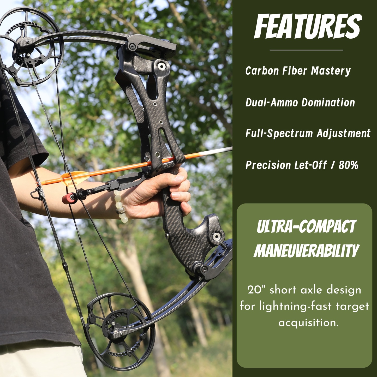Ultimate Hunting System with 340FPS Carbon Bow