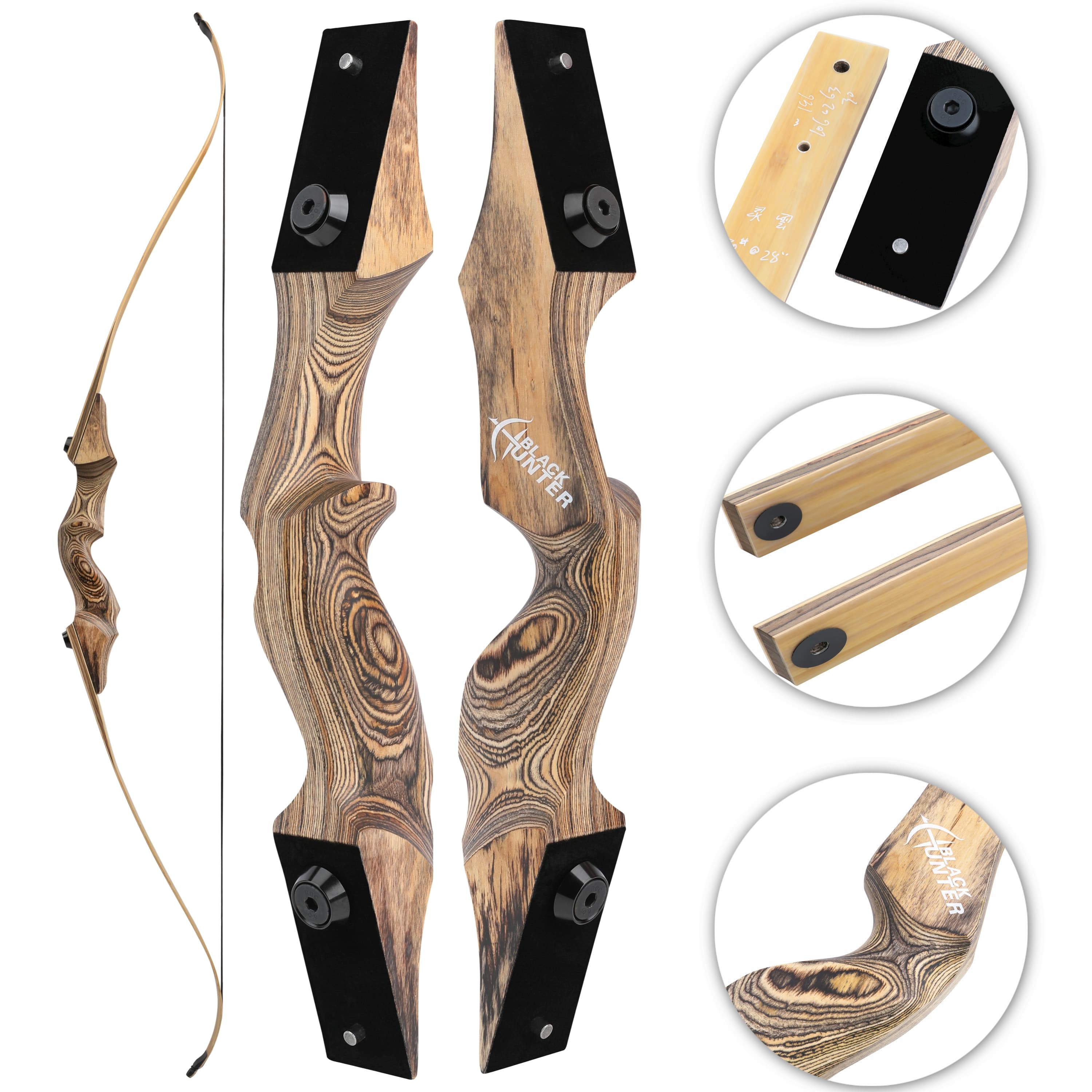 Archery 20-50lbs Recurve bow Takedown Bow Hunting Target