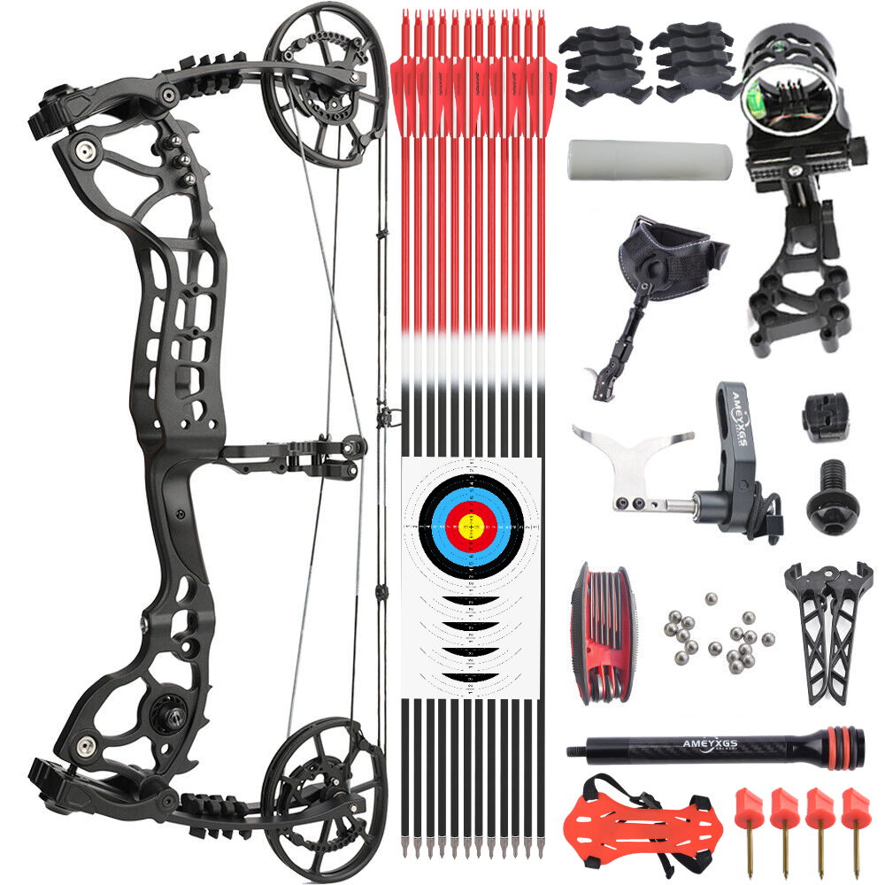Dual-Use Compound Bow Hunting Bowfishing Steel Ball Arrow RH LH