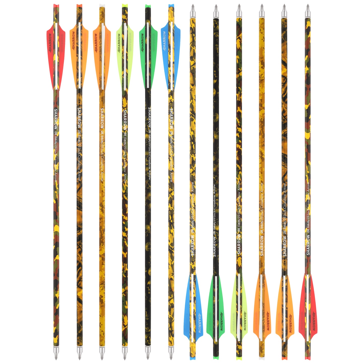 12pcs Carbon Arrows 16''/17''/18''/20''/22'' Mini Bow Bolt Hunting