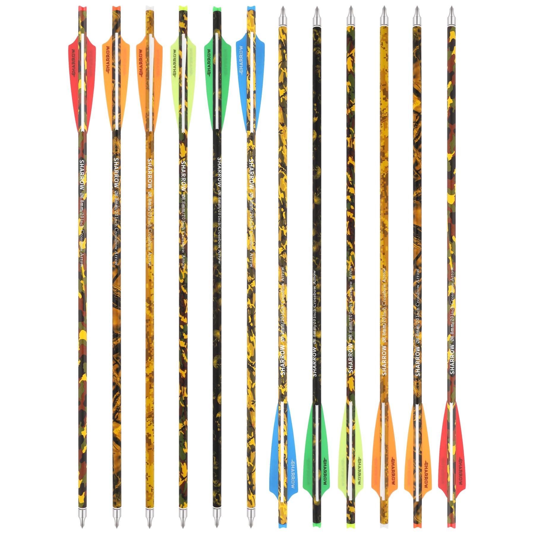 12pcs Carbon Arrows 16''/17''/18''/20''/22'' Mini Bow Bolt Hunting