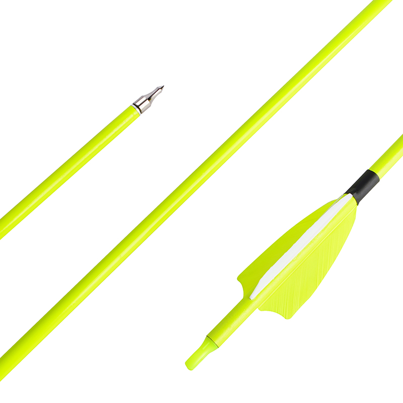 30" Archery Carbon Arrows Turkey Feather Spine 500