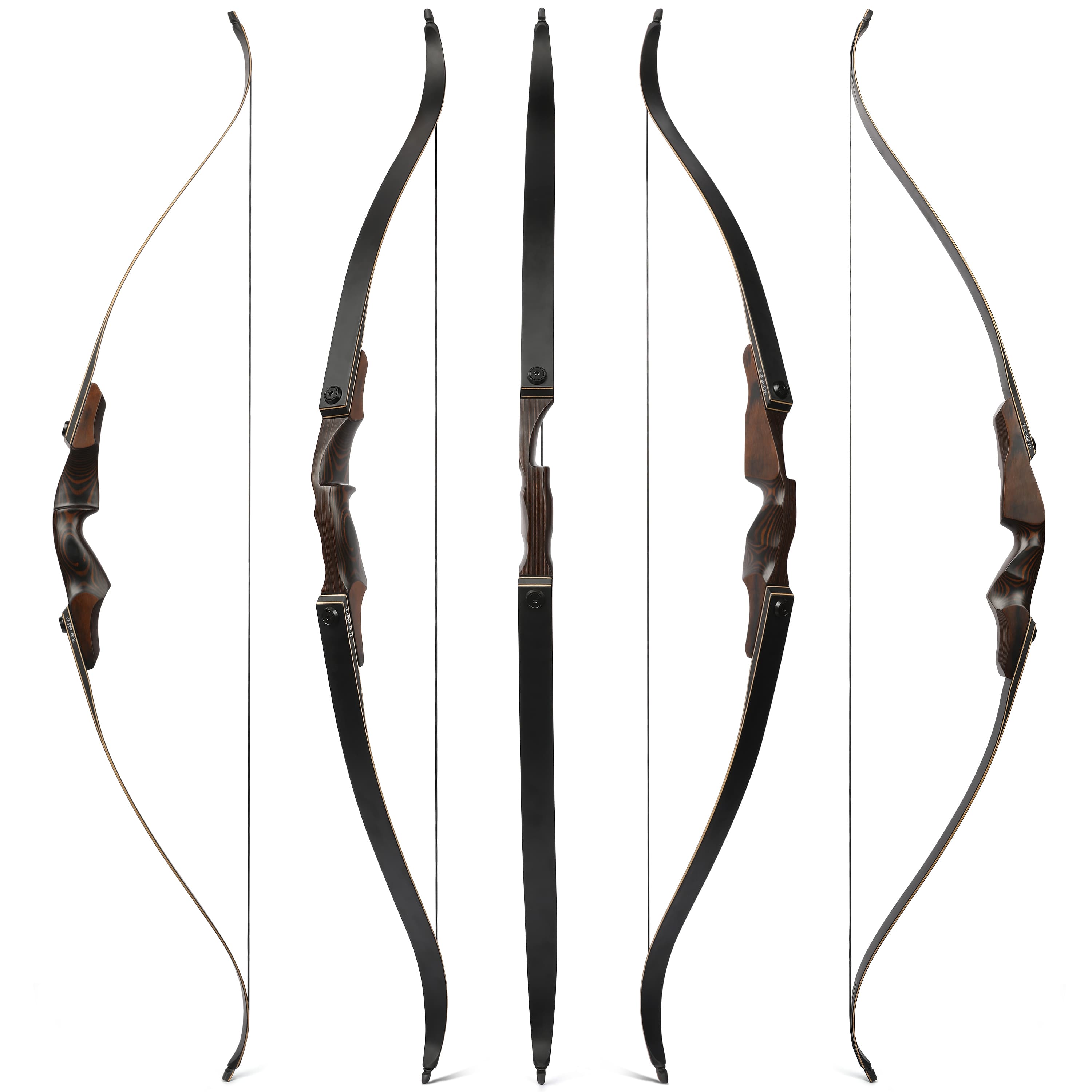 60" Takedown Recurve Bow Hunting Set Traditional Archery