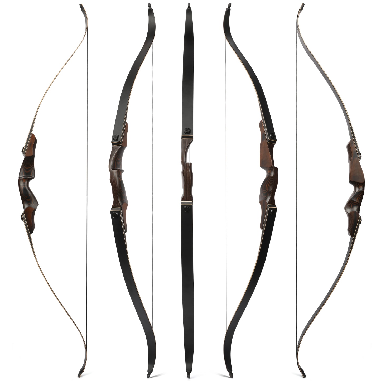 60" Takedown Recurve Bow Hunting Set Traditional Archery
