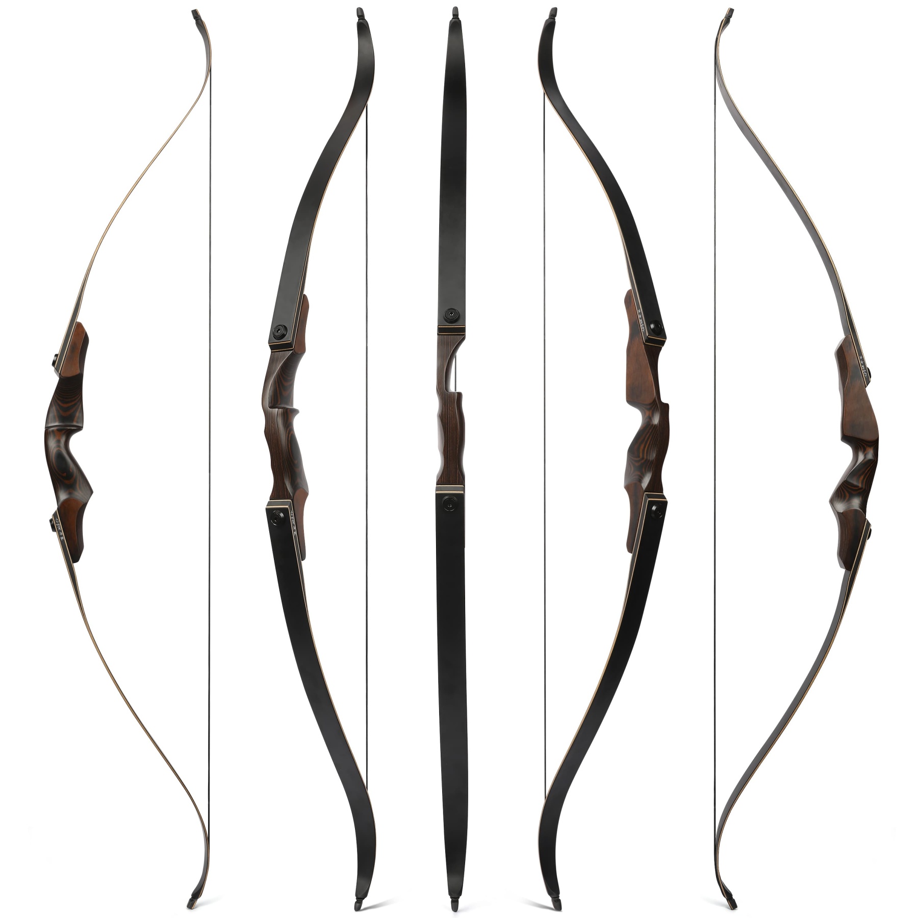 60" Takedown Recurve Bow Hunting Set Traditional Archery