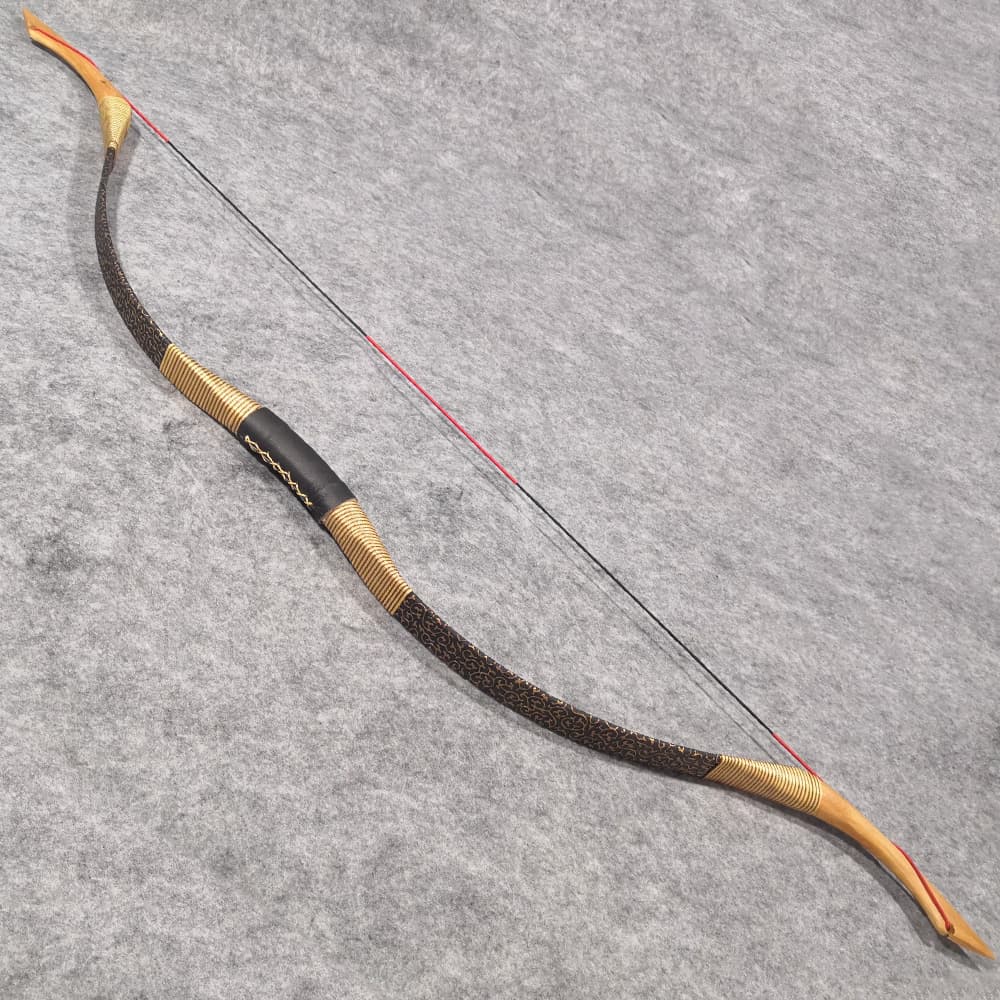 Traditional Recurve Bow Mongolian Horsebow Longbow Kit 25–55lbs
