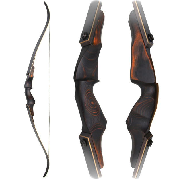 BLACKHUNTER Recurve Bow American Hunting 60 inch 25-60lbs for Adult