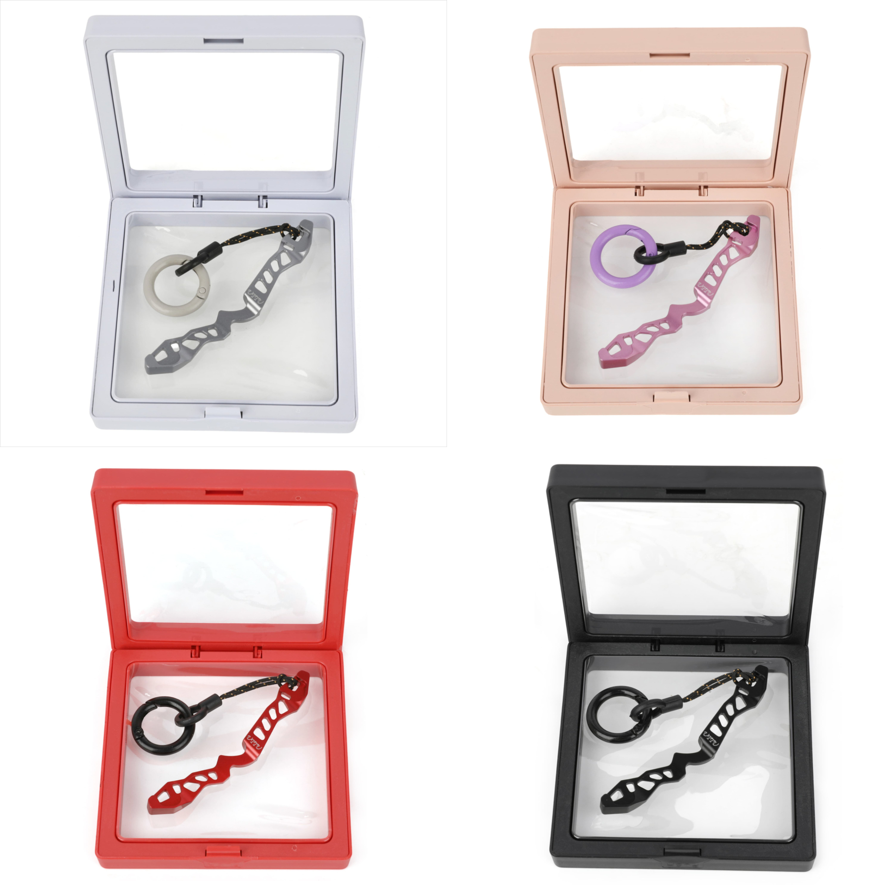 CNC Archery Keychain Miniature Recurve Bow Riser Design