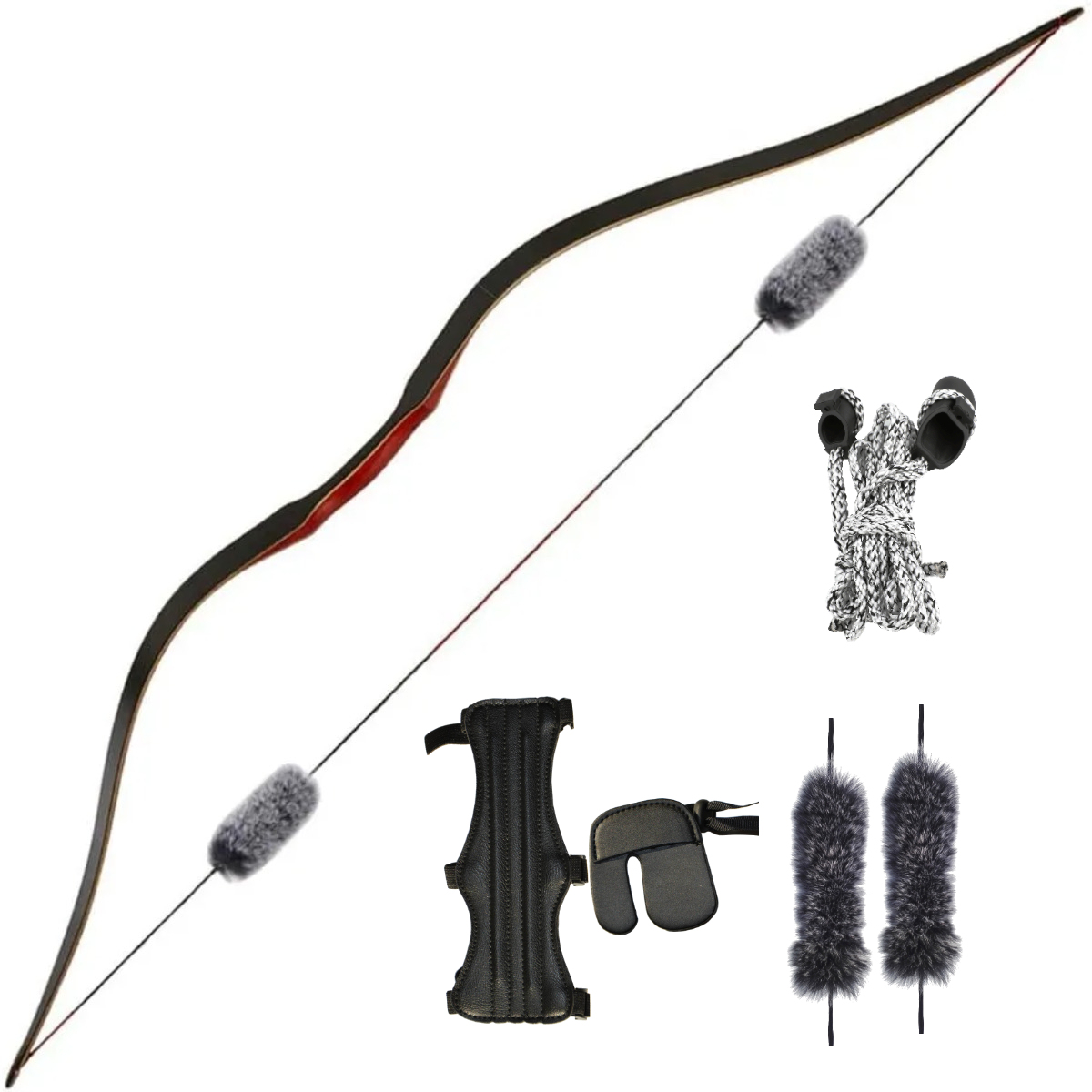 55" One Piece Korean Traditional Bow 20-60lbs Archery RH LH