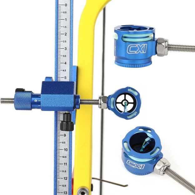 Recurve Bow Sight 0.019" Fiber Optic Pin Aluminum Alloy CNC