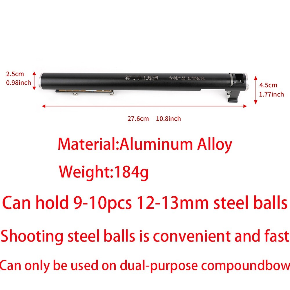 Rapid Steel Ball Shooter for Dual-Use Compound Bow 12/15mm Ball