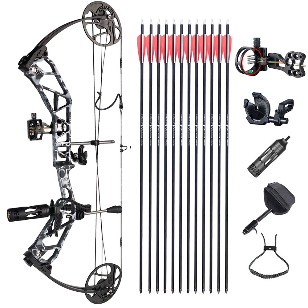 TOPOINT T1 MAX Compound Bow Set Hunting&Target CNC LH RH