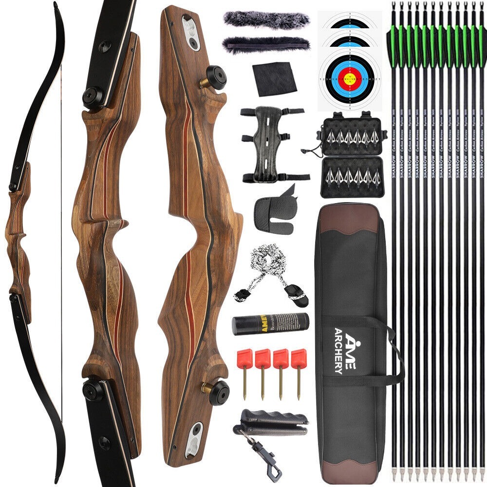 KAIMEI 710 ILF Recurve Bow American Hunting Bow 30-60lbs 60 inch