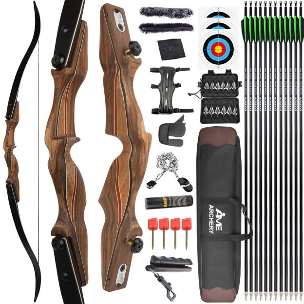 KAIMEI 710 ILF Recurve Bow American Hunting Bow 30-60lbs 60 inch