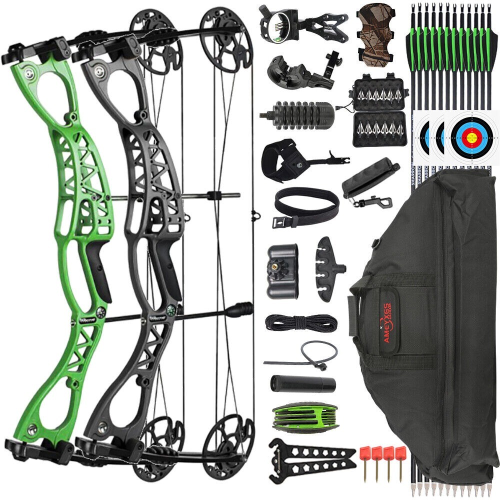 JUNXING M126 Compound Bow Kit 0-70lbs Hunting Package Adult Target