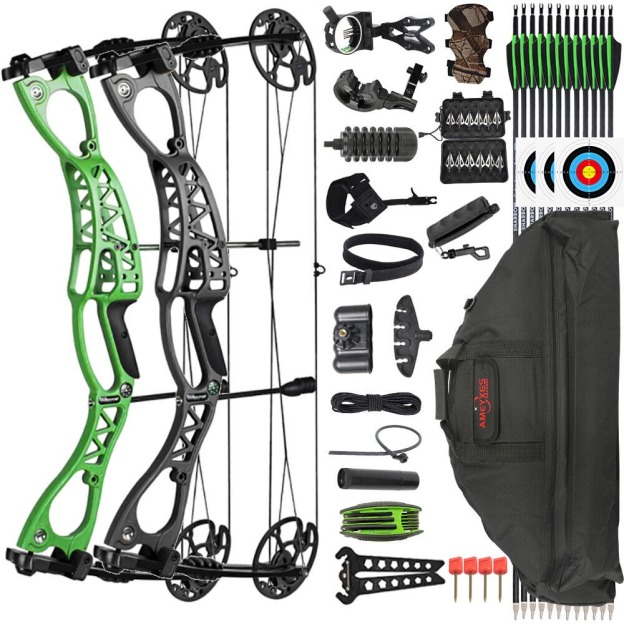 JUNXING M126 Compound Bow Kit 0-70lbs Hunting Package Adult Target