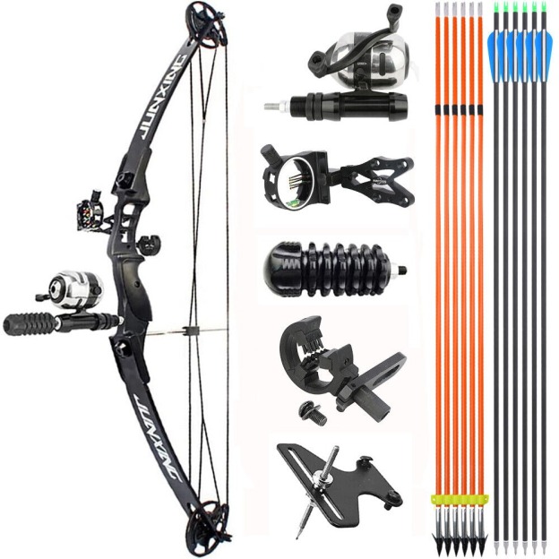 JUNXING M183 Bowfishing Compound Bow Kit 30-40lbs Bow Fishing Target