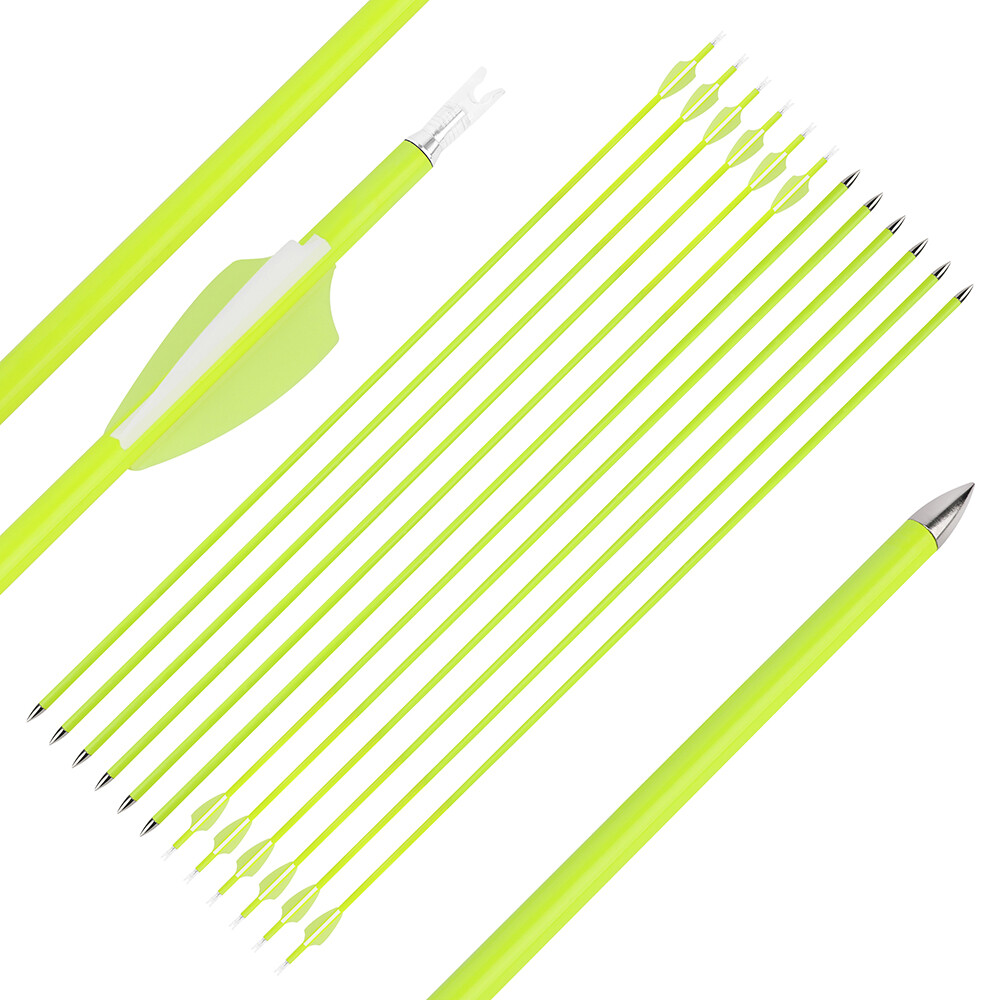 30" 1500 Spine Carbon Arrows Youth & Beginner Training Arrows