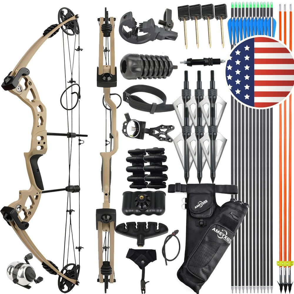 JUNXING M131 Compound Bow Hunting & Fishing Set LH RH