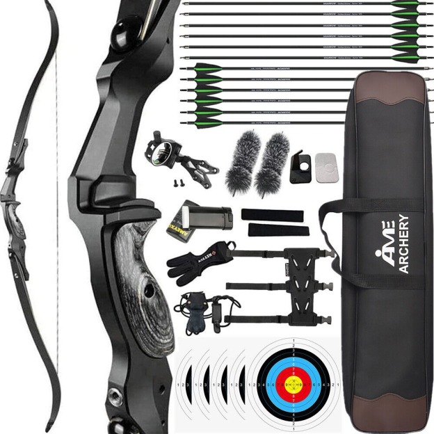 Junxing F261 ILF Hunting Recurve Bow Set 30-60lbs LH RH PHAROX 