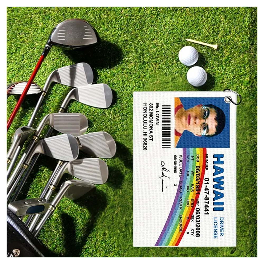 Golf Cleaning Towel High Polyester Printed Bags Golfers Wiping Clubs