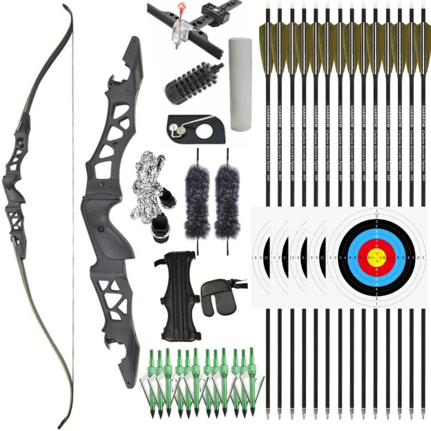 Junxing F166 ILF Hunting Takedown Recurve bow and Arrow Set