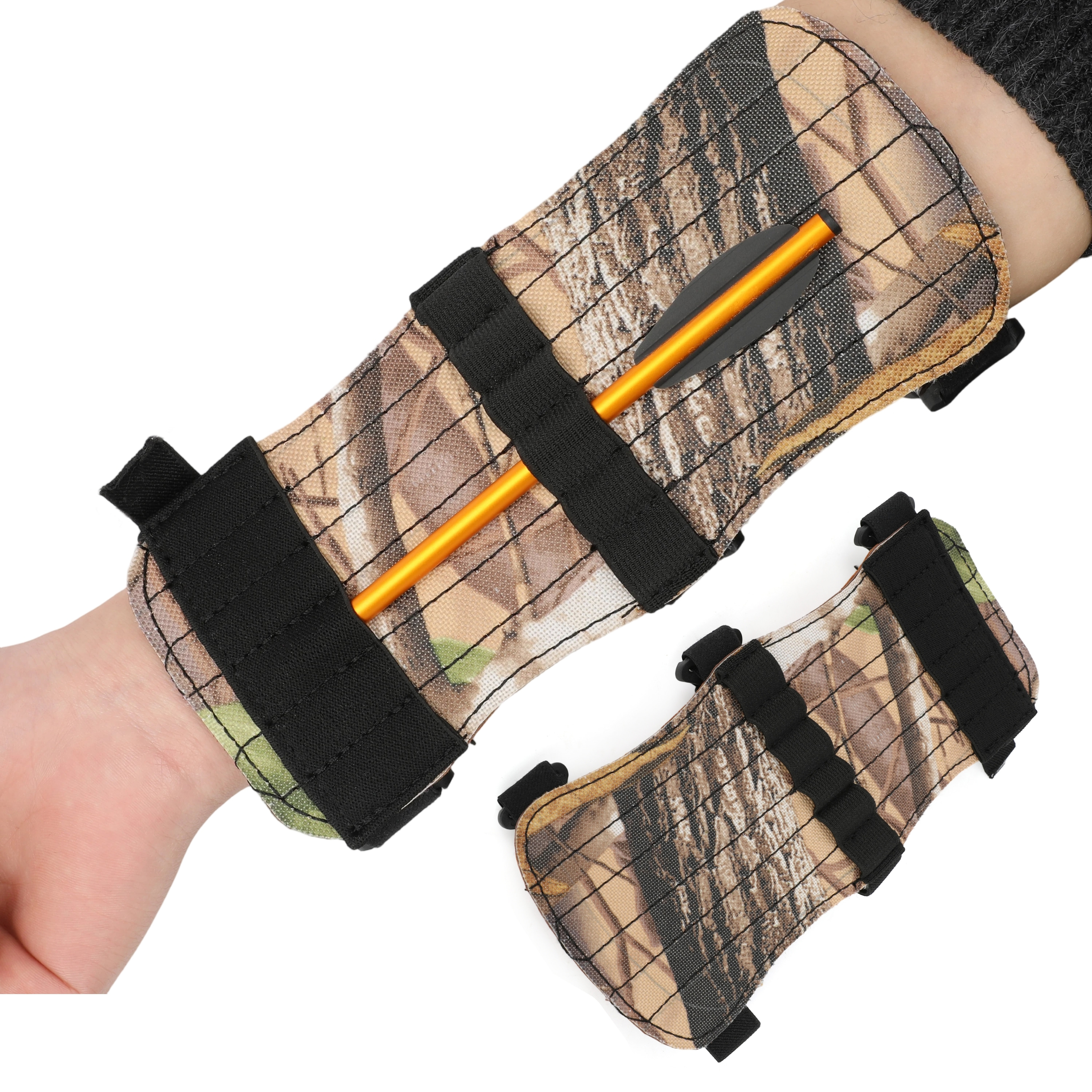 Archery Arm Guard Quiver Adjustable 3-Strap Arm Quiver
