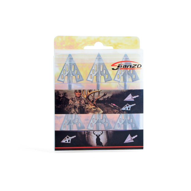 Universal Threaded Aluminum Arrowheads 6pcs - 40mm, 26mm Diameter, Laser Engraved