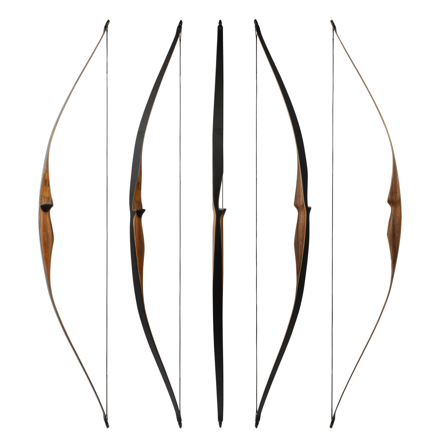 54'' One-Piece Traditional Longbow Recurve Bow Wooden10-35lbs